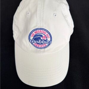 Chubbies White Cap with Blue and Pink Embroidery